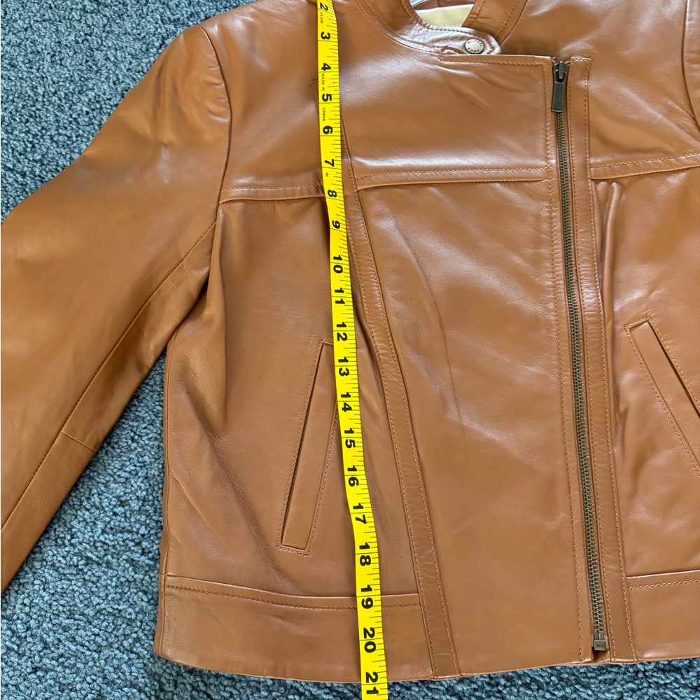 Michael Michael Kors 100% Lamb Leather Moto Jacket NWT - Picture 5 of 8